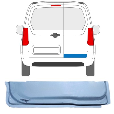 Reparație interioară ușă spate pentru Peugeot Partner 2008-2018 / Dreapta 16907