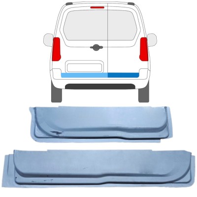 Reparație interioară ușă spate pentru Peugeot Partner 2008-2018 / Stânga+Dreapta / Set 16911