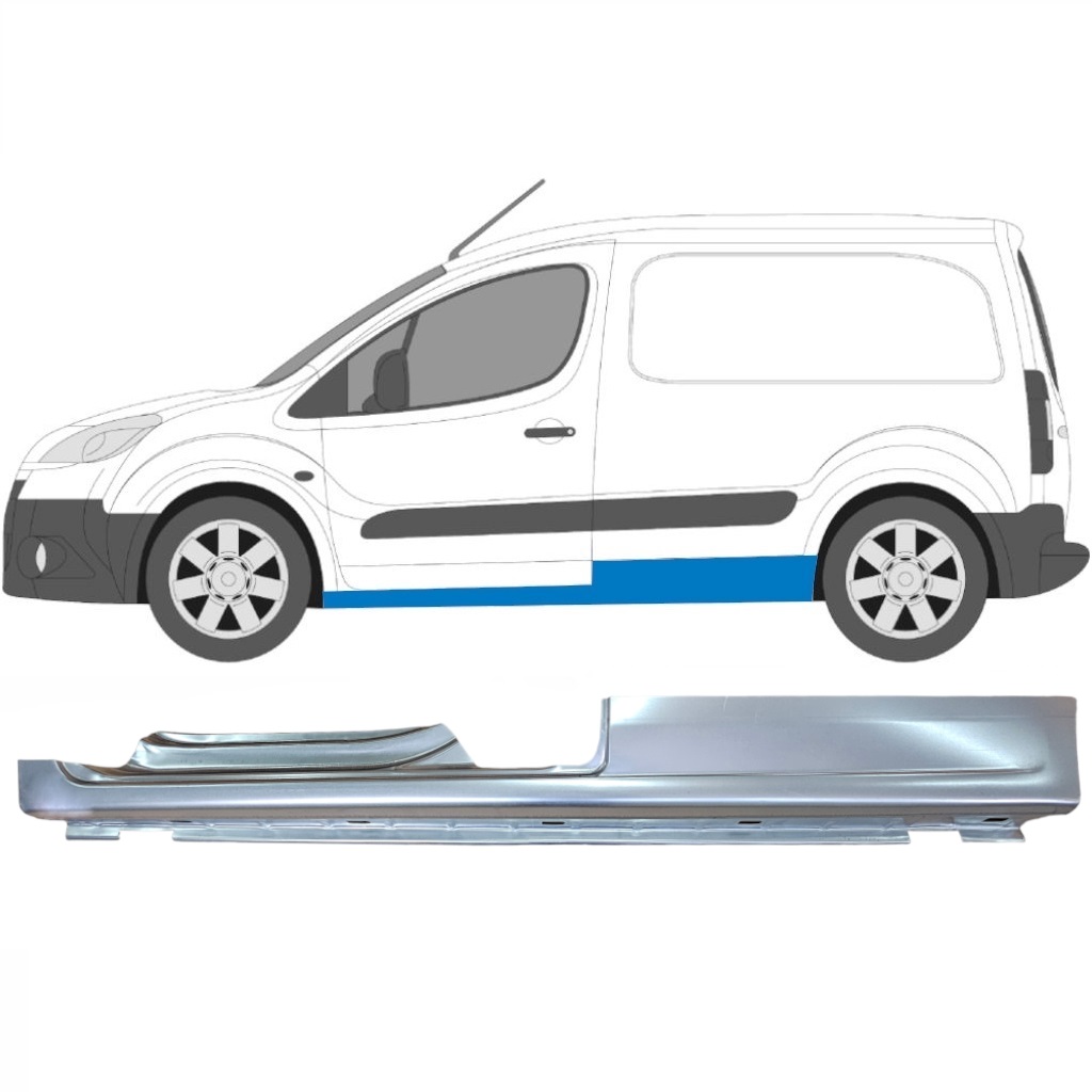 Prag Complet Pentru Peugeot Partner C Berlingo 2008- / Stânga 5409