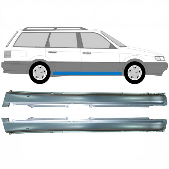 Reparație prag pentru Volkswagen Passat B4 1993-1996 / Stânga+Dreapta / Set 9372