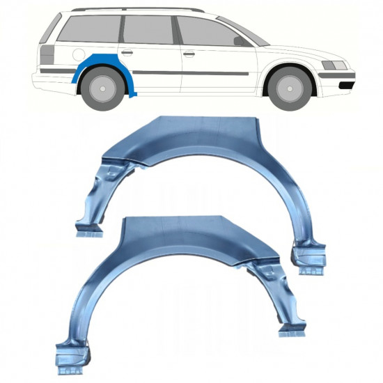 Reparație aripă spate pentru VW Passat B5 1996-2005 / Stânga+Dreapta / Set 9688