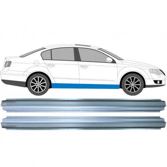 Reparație prag pentru VW Passat B6 2005- / Stânga = Dreapta (simetric) / Set 10386