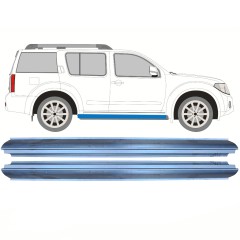 Reparație prag pentru Nissan Pathfinder R51 2004-2013 / Stânga = Dreapta (simetric) / Set 10365