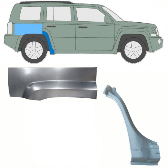 JEEP PATRIOT 2006- SEGMENT REPARAȚIE ARIPĂ SPATE / A STABILIT / DREAPTA