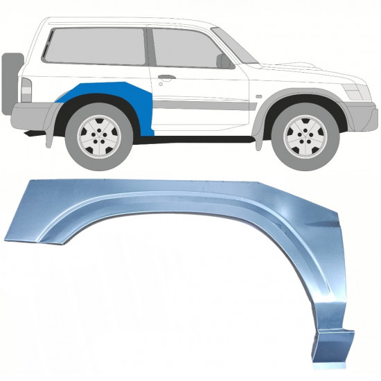 Reparație aripă spate pentru Nissan Patrol 1997-2009 / Dreapta 10218