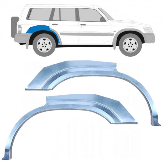 Reparație aripă spate pentru Nissan Patrol 1997-2009 / Stânga+Dreapta / Set 10283