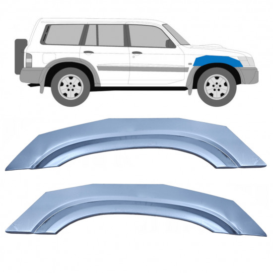 Panou de reparație aripă față pentru Nissan Patrol 1997-2009 / Stânga+Dreapta / Set 10573