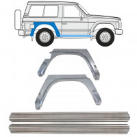 Reparație prag + aripă spate pentru Nissan Patrol 1990-1997 / Set 11542