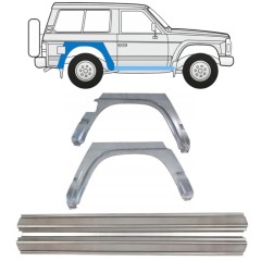 Reparație prag + aripă spate pentru Nissan Patrol Y60 GY60 1990-1997 / Stânga+Dreapta / Set 11542