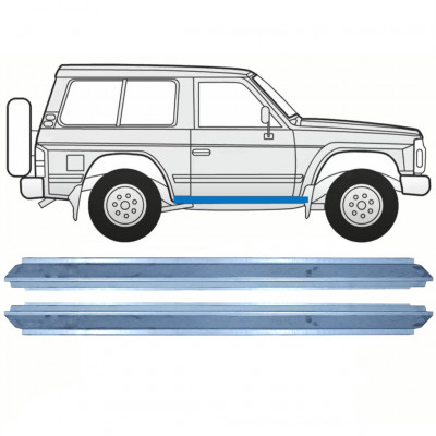 Reparație prag pentru Nissan Patrol 1990-1997 / Stânga = Dreapta (simetric) / Set 10465