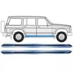 Reparație prag pentru Nissan Patrol Y60 GY60 1990-1997 / Stânga = Dreapta (simetric) / Set 10312