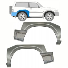 Reparație aripă spate pentru Nissan Patrol Y61 GY61 1997-2009 / Set 10800