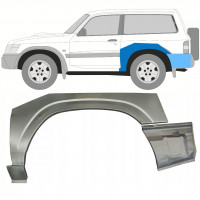 Reparație aripă spate pentru Nissan Patrol 1997-2009 / Stânga / Set 10799