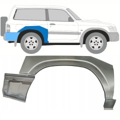 Reparație aripă spate pentru Nissan Patrol Y61 GY61 1997-2009 / Dreapta / Set 10798