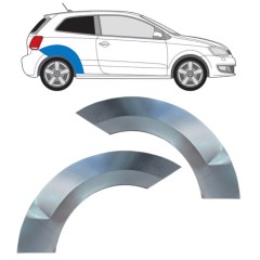 Reparație aripă spate pentru Volkswagen Polo 2009-2017 / Stânga+Dreapta / Set 16360