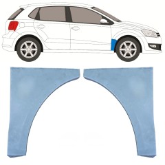 Panou de reparație aripă față pentru Volkswagen Polo 2009-2017 / Stânga+Dreapta / Set 10513