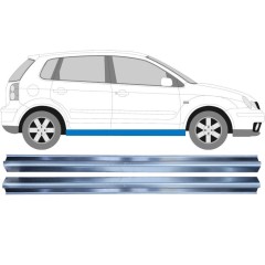 Reparație prag pentru Volkswagen Polo 2001-2009 / Set 11933