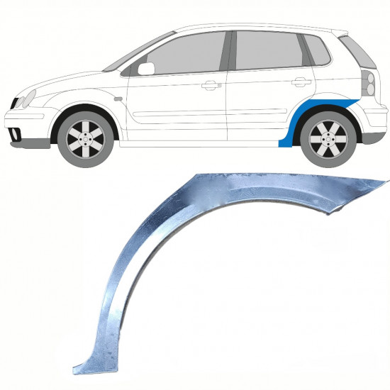 VW POLO 2001-2009 5-D SEGMENT REPARAȚIE ARIPĂ SPATE / STÂNGA