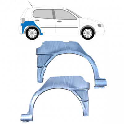 Reparație aripă spate partea inferioară pentru VW Polo 1994-1999 / Stânga+Dreapta / Set 10196