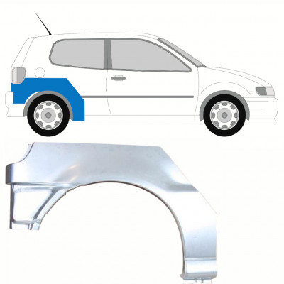 VW POLO 1994-1999 SEGMENT REPARAȚIE ARIPĂ SPATE / DREAPTA