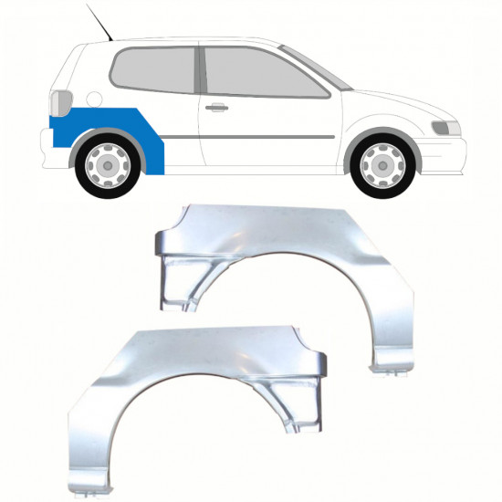 Reparație aripă spate pentru VW Polo 1994-1999 / Stânga+Dreapta / Set 10193