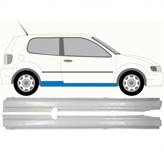 Reparație prag pentru VW Polo 1994-1999 / Stânga+Dreapta / Set 9398