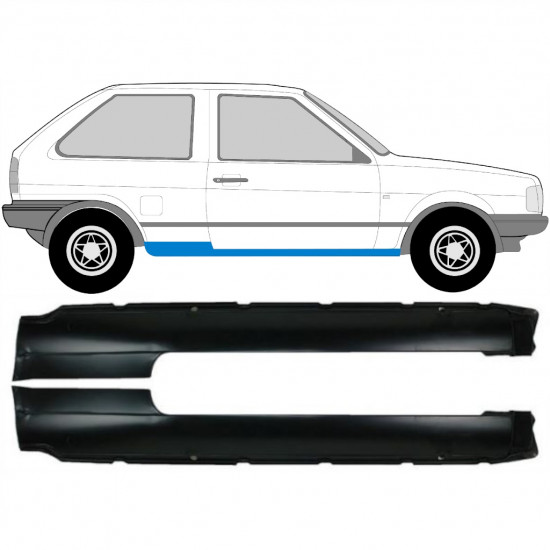 Reparație prag pentru VW Polo 1981-1994 / Stânga+Dreapta / Set 10509