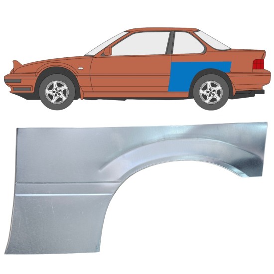 Reparație aripă spate pentru Honda Prelude 1987-1992 / Stânga 16362