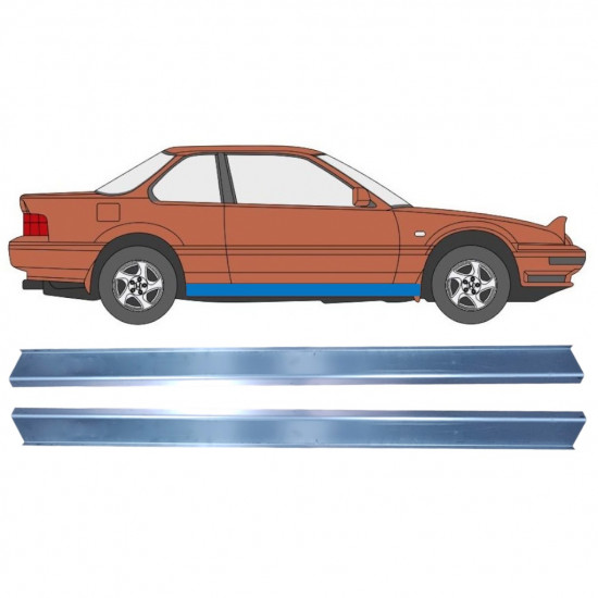 Reparație prag pentru Honda Prelude 1987-1992 / Stânga = Dreapta (simetric) / Set 10276