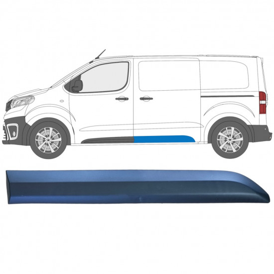 Bandou lateral spate pentru Toyota Proace 2016- / Dreapta 12821