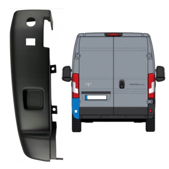 Colț bară spate 180 grade pentru Toyota Proace Max 2024- / Stânga 15941