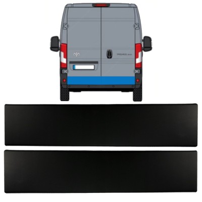 Bandou lateral ușă spate pentru Toyota Proace Max 2024- / Stânga+Dreapta 15933