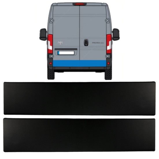 Bandou lateral ușă spate pentru Toyota Proace Max 2024- / Stânga+Dreapta 15933