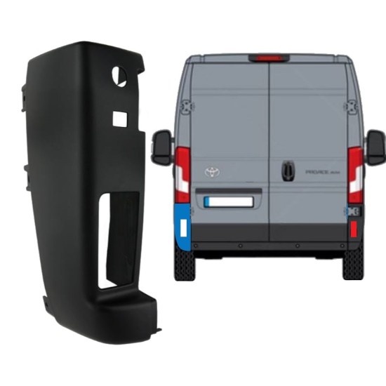 Colț bară spate 180 grade pentru Toyota Proace Max 2024- / Stânga 15943