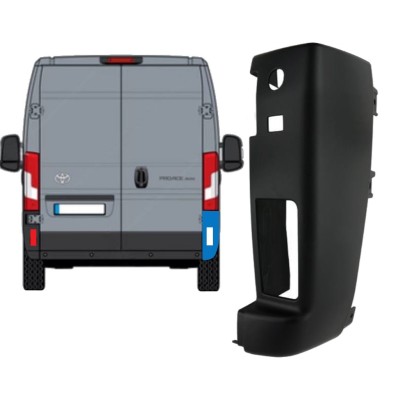Colț bară spate 180 grade pentru Toyota Proace Max 2024- / Dreapta 15942