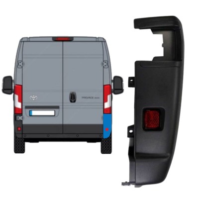 Colț bară spate 270 grade pentru Toyota Proace Max 2024- / Dreapta 15938