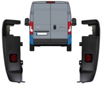 Colț bară spate 270 grade pentru Toyota Proace Max 2024- / Stânga+Dreapta / Set 15930