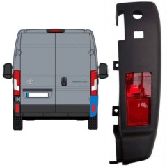 Colț bară spate cu lampă pentru Toyota Proace Max 2024- / Dreapta 15937