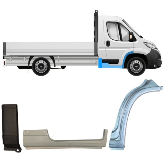 Set panouri de reparare pentru Toyota Proace Max 2024- / Dreapta 17008