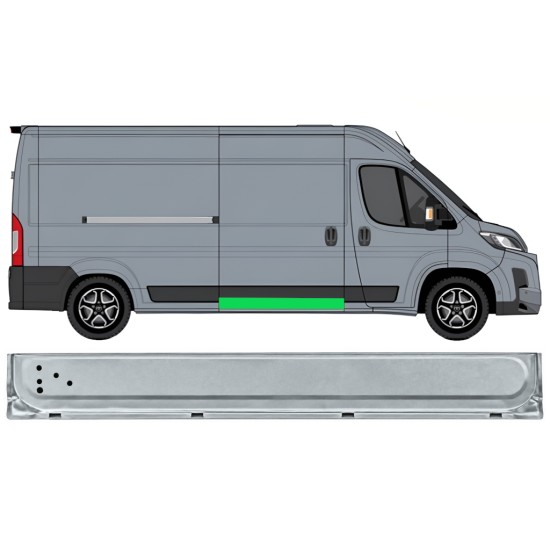 Reparație prag ușă culisantă pentru Toyota Proace Max 2024- / Dreapta 17046