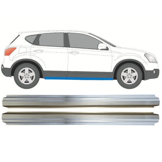 Reparație prag pentru Nissan Qashqai 2007-2013 / Stânga+Dreapta / Set 14982