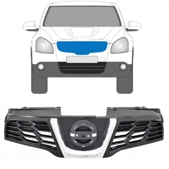 NISSAN QASHQAI 2010-2013 GRILA