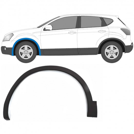 Bandou aripă față pentru Nissan Qashqai 2007-2013 / Stânga 6255