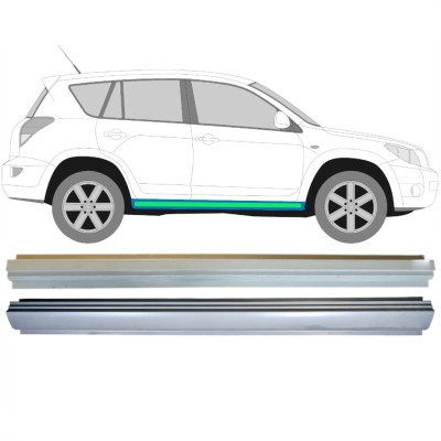 Reparație prag interior + exterior pentru Toyota Rav4 2006-2013 / Stânga = Dreapta (simetric) / Set 14904