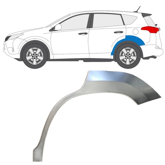 Reparație aripă spate pentru Toyota Rav4 2013-2018 / Stânga 16489