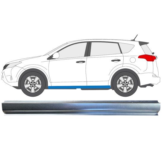 Reparație prag pentru Toyota Rav4 2013-2018 / Stânga 16492