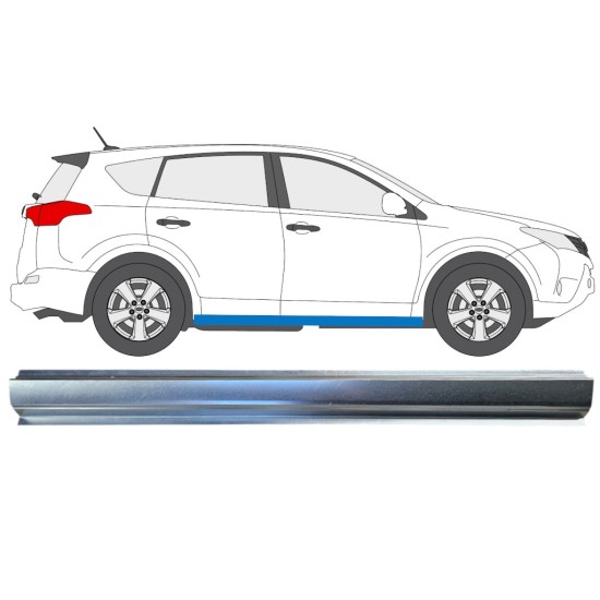 Reparație prag pentru Toyota Rav4 2013-2018 / Dreapta 16491