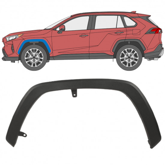 Bandou aripă față pentru Toyota RAV4 2018- / Stânga 12554