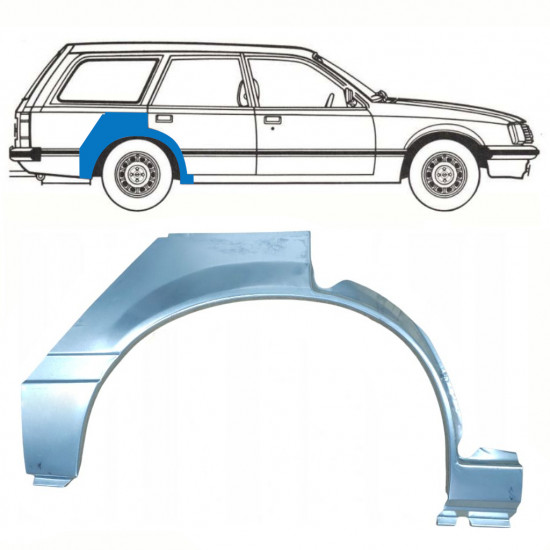 Reparație aripă spate pentru Opel Rekord E 1977-1986 / Dreapta / COMBI /  10786