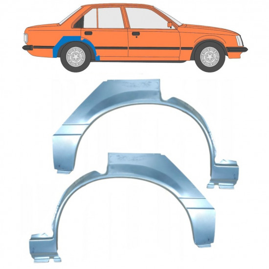 Reparație aripă spate pentru Opel Rekord E 1977-1982 / Stânga+Dreapta / Set 10482